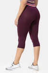 Zelocity Quick Dry 3/4Th Gym Leggings - Winter Bloom — thumbnail 3